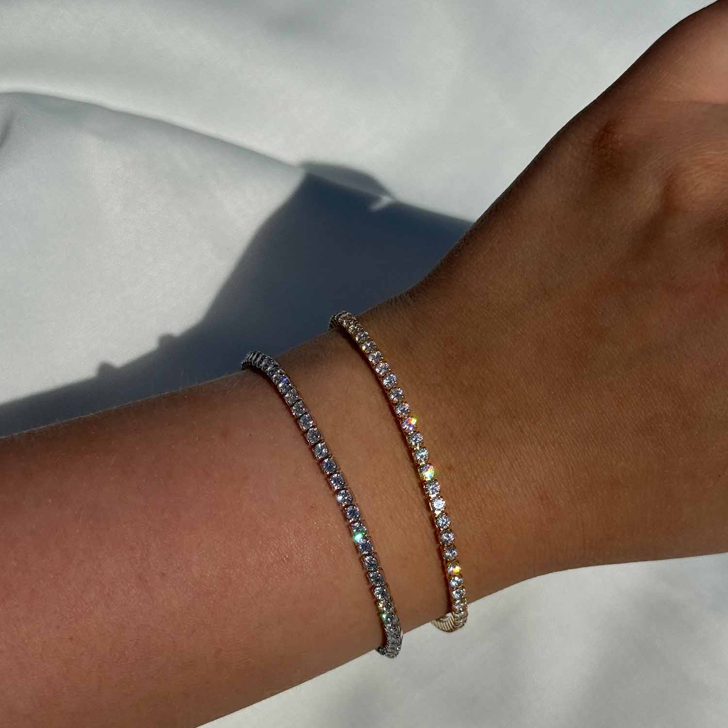 View Jewellery - Tennis armbånd med zirkonia - Forgyldt sterlingsølv - Image 3