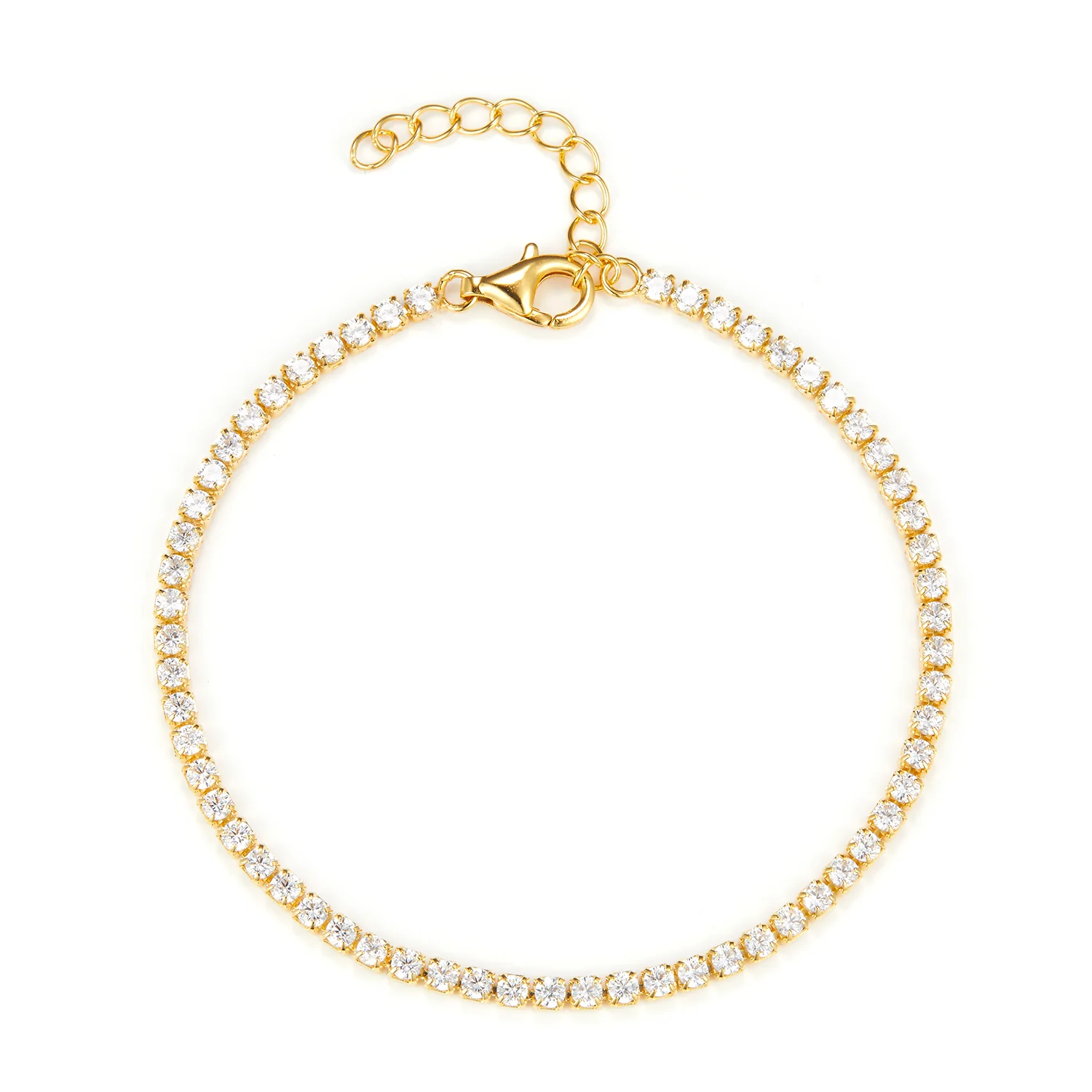 View Jewellery - Tennis Mini armbånd - Forgyldt sølv