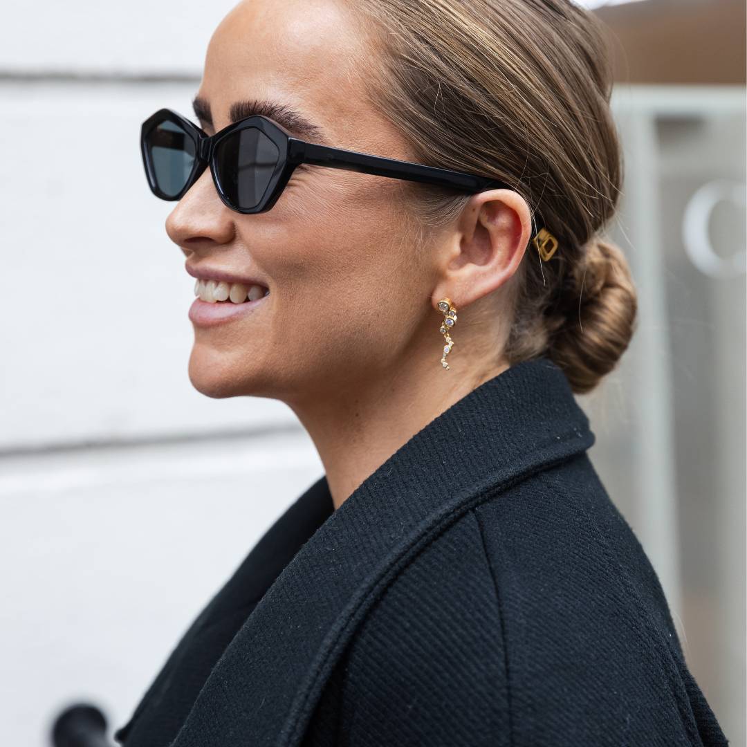 View Jewellery - Tessie øreringe, zirkonia - Forgyldt sølv - Image 4